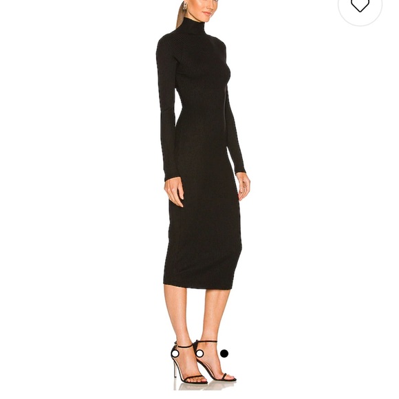 Enza Costa Twist Back long Sleeve Rib Dress - Picture 8 of 9